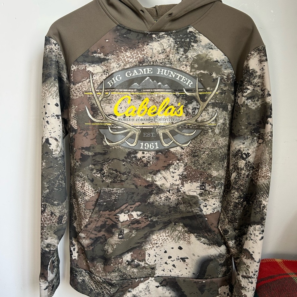Cabela's Big Game Hunter Camouflage Camo Hoodie